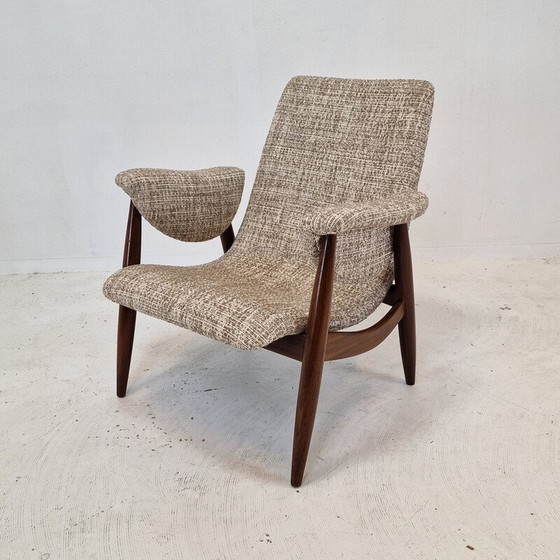 Image 1 of Fauteuil vintage en teck par Louis Van Teeffelen pour Wébé, Pays-Bas 1960