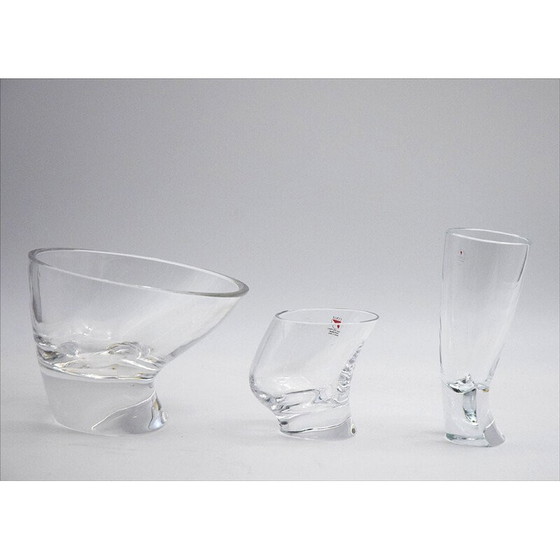 Image 1 of Service à boire en verre et cristal d'Angelo Mangiarotti pour Cristallerie Il Colle, 1970