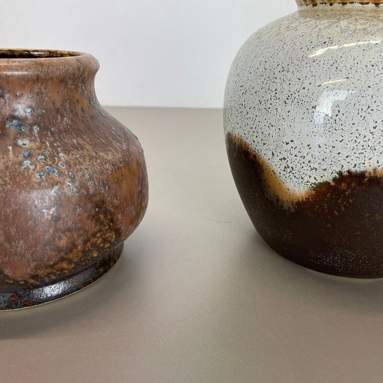 Image 1 of Paire de vases en céramique "Lava" de Dümler et Breiden, Allemagne, années 1960