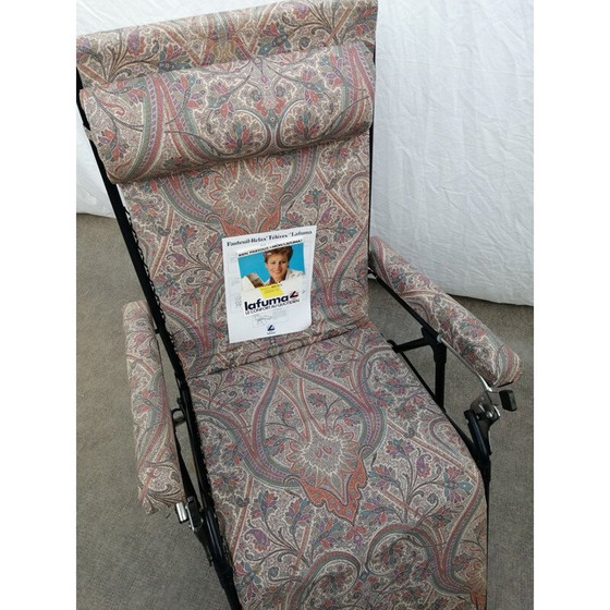 Image 1 of Chaise longue pliante en métal Lafuma, 1980