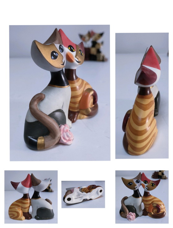 Image 1 of Huit Pièces Chats Rosina Wachtmeister Goebel