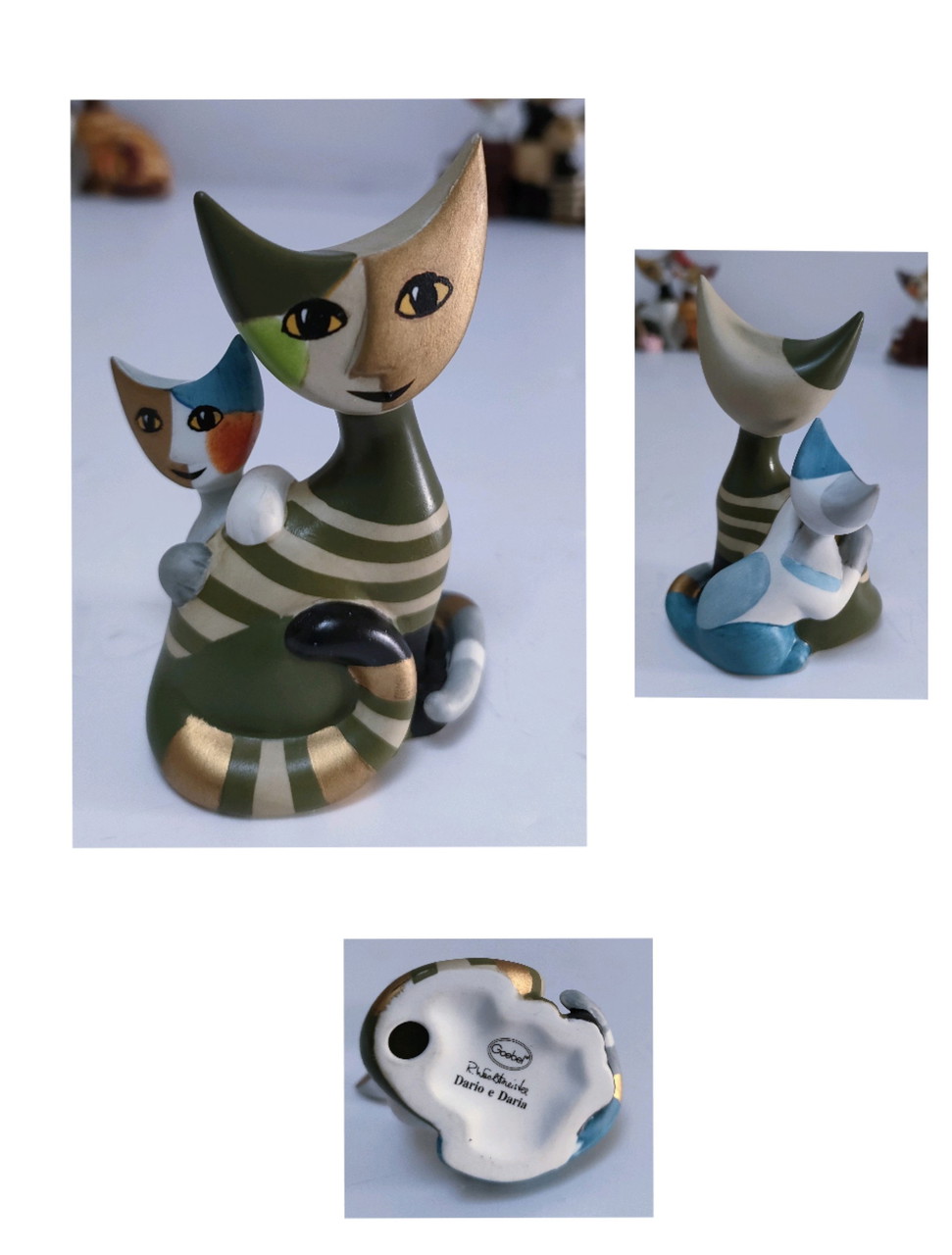 Goebel Figurine de Chat Pablo Rosina Wachtmeister Mini Chats
