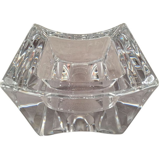 Cendrier vintage en verre moderniste, 1960-1970