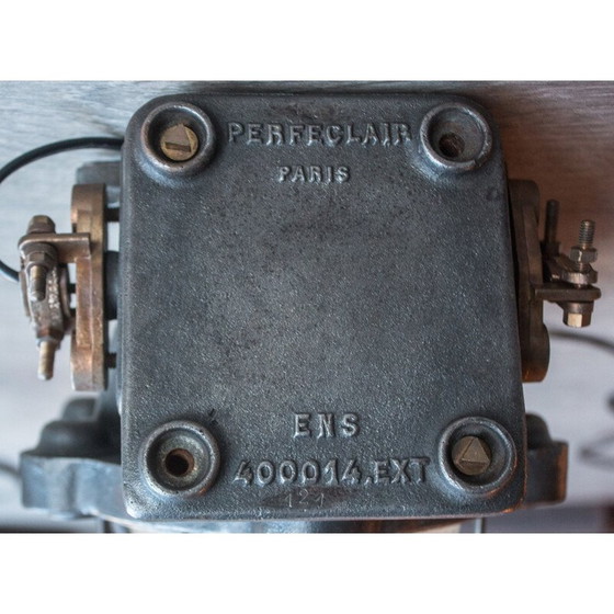 Image 1 of Applique murale vintage, verre industriel très épais par Perfeclair, 1950