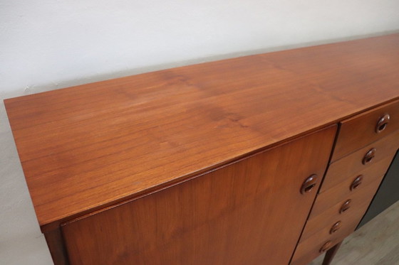 Image 1 of Buffet long en bois, 1960S