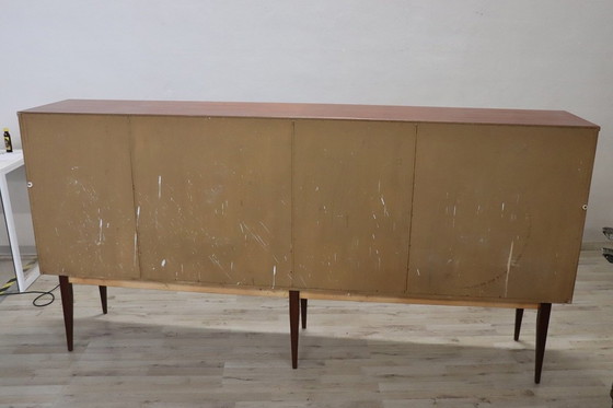 Image 1 of Buffet long en bois, 1960S