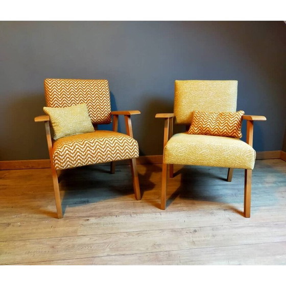 Image 1 of Paire de fauteuils scandinaves vintage, 1950
