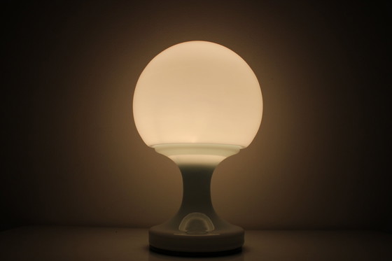 Image 1 of Lampe de table en verre de Valasske Mezirici, années 1960, Tchécoslovaquie