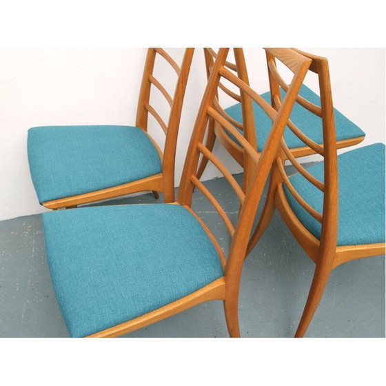 Image 1 of Ensemble de 4 chaises vintage par Dettinger pour Lübke 1950