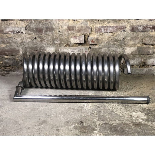 Porte-revues vintage à ressort en acier, 1970