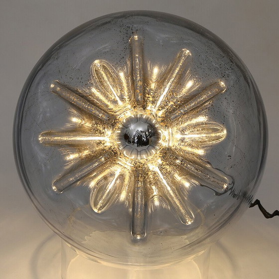 Image 1 of Paire de lampes de table en verre vintage, Italie 1970