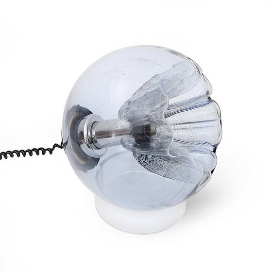 Image 1 of Paire de lampes de table en verre vintage, Italie 1970
