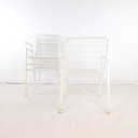 4X Chaise de jardin vintage