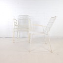 4X Chaise de jardin vintage