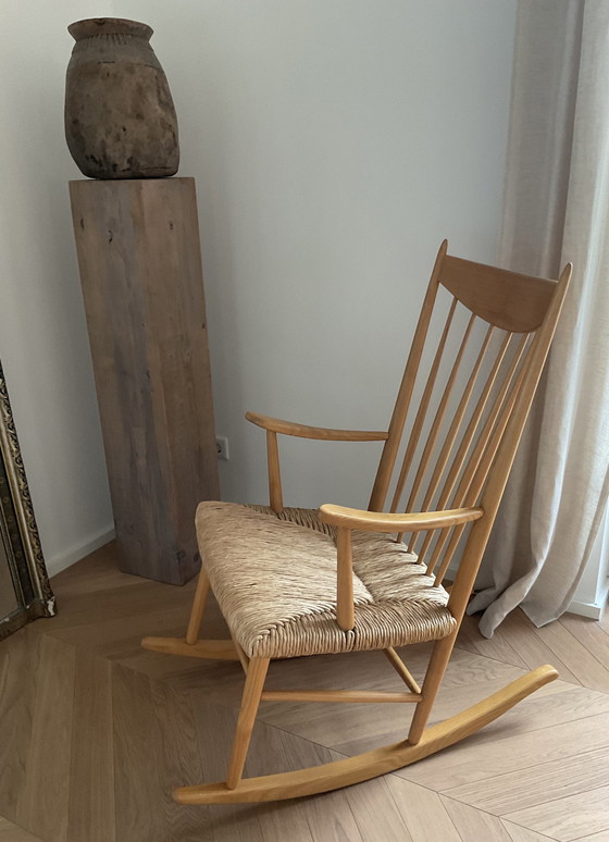 Image 1 of Fauteuil à bascule danois Mid Century