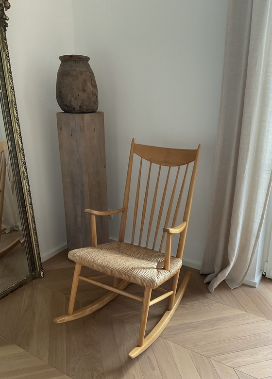 Image 1 of Fauteuil à bascule danois Mid Century