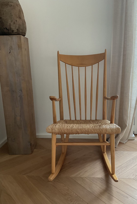 Image 1 of Fauteuil à bascule danois Mid Century