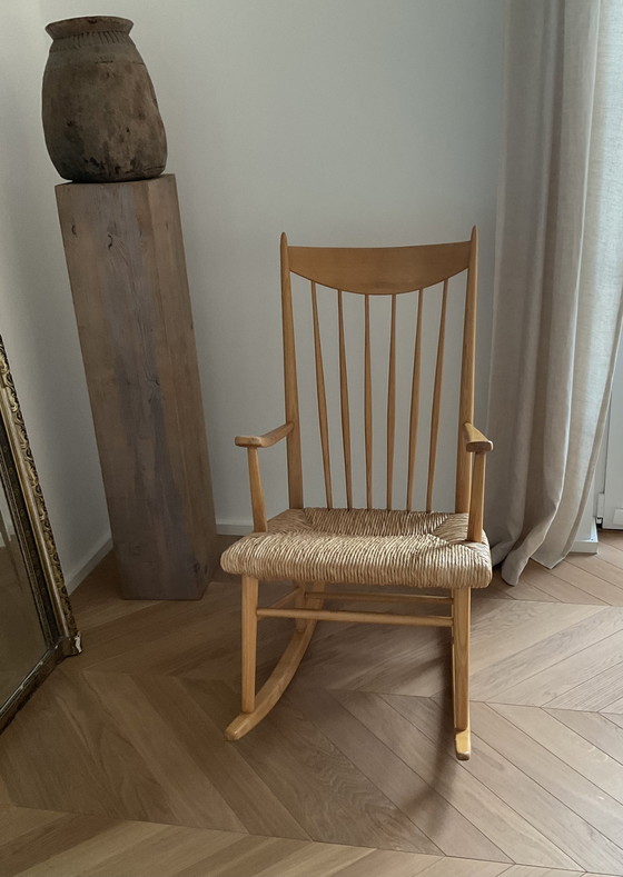 Image 1 of Fauteuil à bascule danois Mid Century