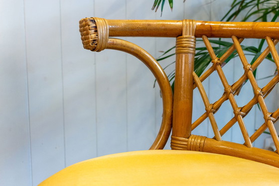 Image 1 of Ensemble bistrot vintage en rotin