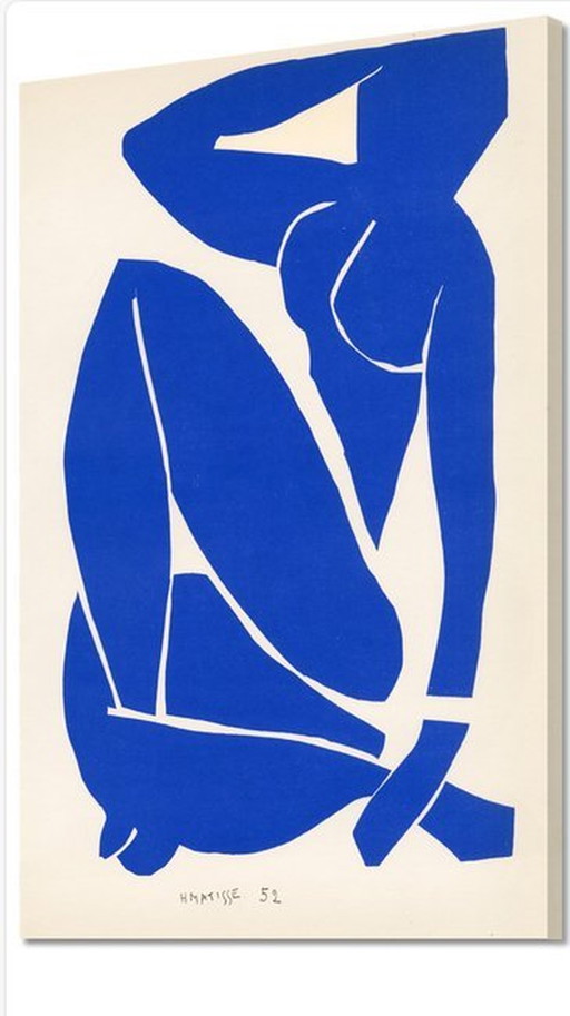 Henri Matisse -- Nu bleu Ii ( Sur toile )