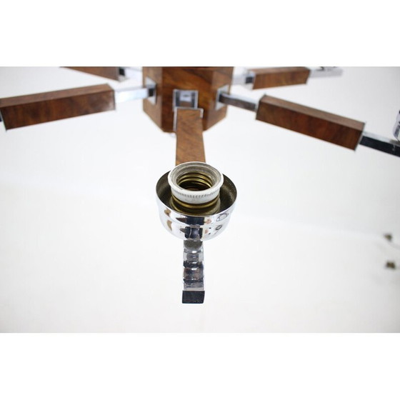 Image 1 of Lustre en bois vintage, 1930