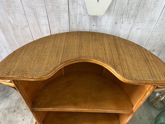 Image 1 of Bar En Rotin Vintage