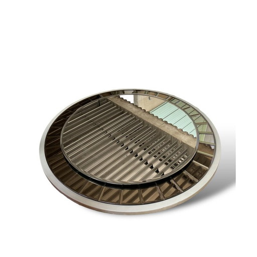 Miroir en verre vintage, Italie 1970