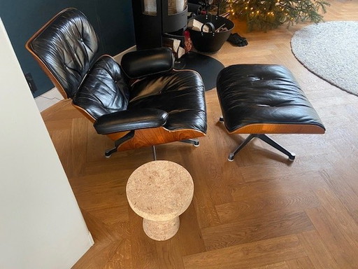 Chaise longue Eames + Ottoman par Herman Miller