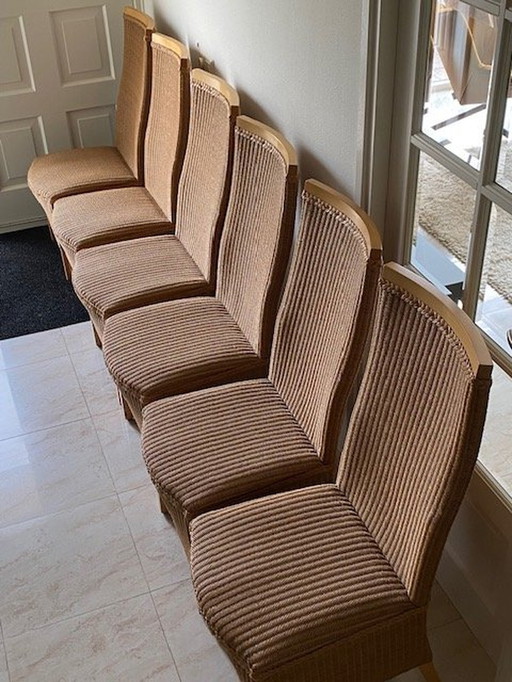 6x Chaise Lloyd Loom