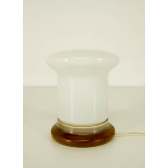 Image 1 of Lampe de table vintage en verre et céramique par ULUV, 1960