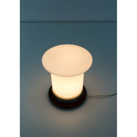 Image 1 of Lampe de table vintage en verre et céramique par ULUV, 1960