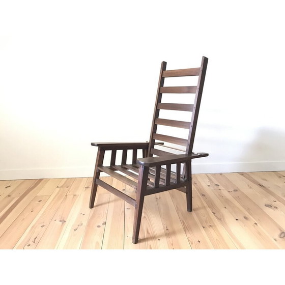 Image 1 of Fauteuil Morris vintage en cuivre, années 1930