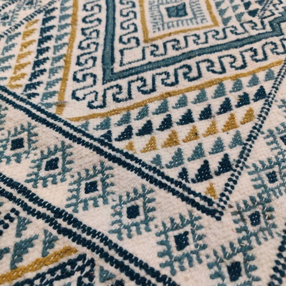 Image 1 of Tapis Multicolore Fait Mains En Laine