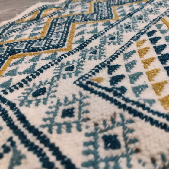 Image 1 of Tapis Multicolore Fait Mains En Laine