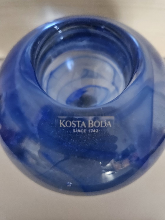 Image 1 of Porte-lampions "Blue Moon" de Kosta Boda