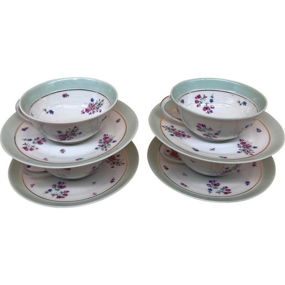 Image 1 of Tasses en porcelaine de Limoges Charles Ahrenfledt, 1950