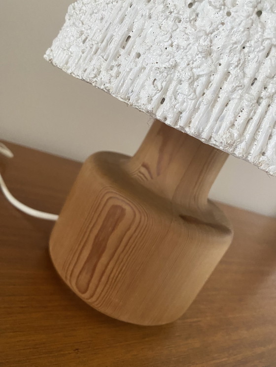 Image 1 of Bestform Lampe de table en bois de teck