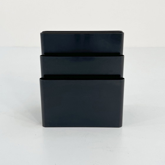 Image 1 of Porte-revues noir de Giotto Stoppino pour Kartell, 1970S