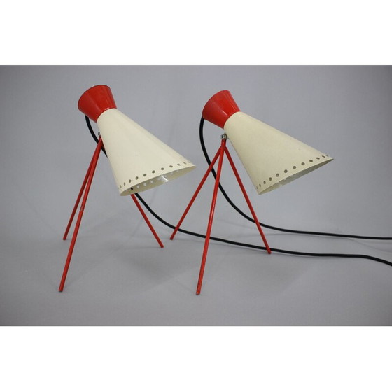Image 1 of Paire de lampes de table Napako du milieu du siècle dernier, 1960