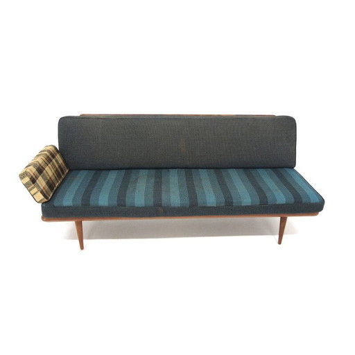 Vintage "Minerva" teak and fabric daybeds by Peter Hvidt and Orla Mölgaard Nielsen for France et fils, Denmark 1960