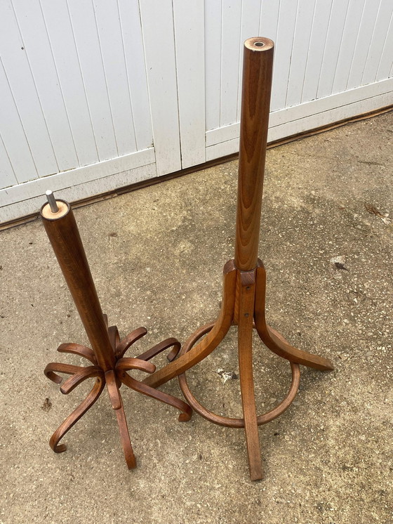 Image 1 of Porte Manteau Perroquet Pivotant 1960 Bois Courbé