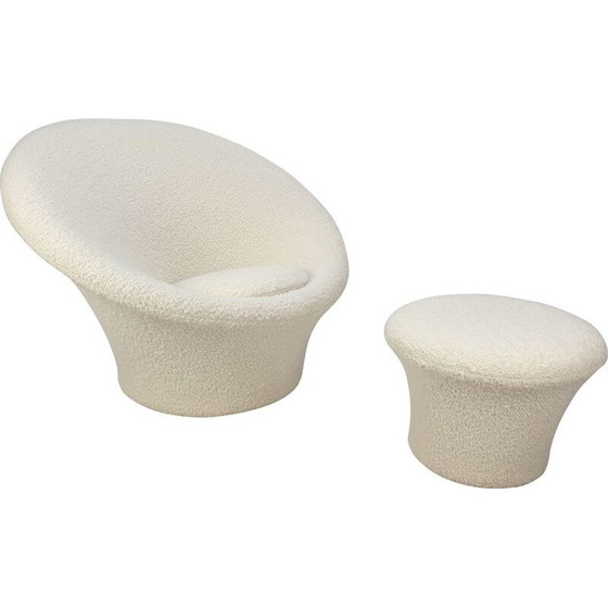 Image 1 of Fauteuil vintage avec repose-pieds en forme de champignon par Pierre Paulin pour Artifort, 1960