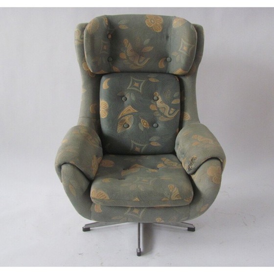 Image 1 of Fauteuil gris pivotant vintage par UP Závody Rousínov, Tchécoslovaquie 1970