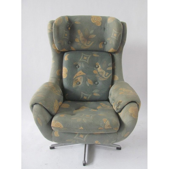 Image 1 of Fauteuil gris pivotant vintage par UP Závody Rousínov, Tchécoslovaquie 1970