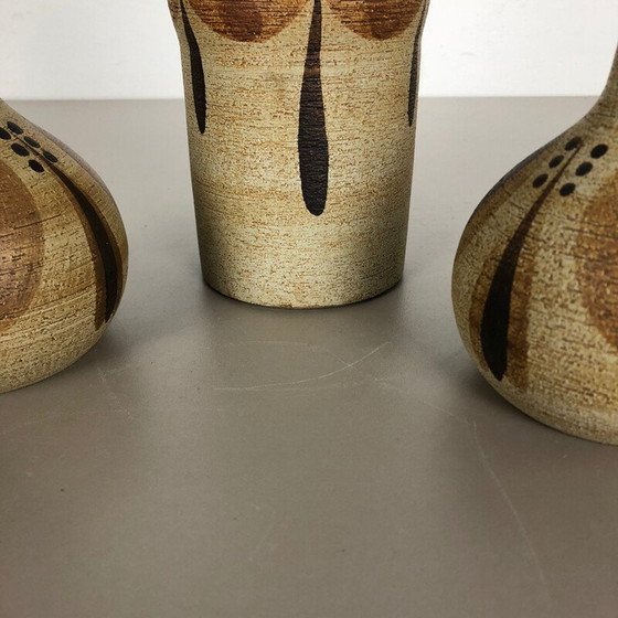 Image 1 of Ensemble de 3 vases sculptures vintage par Peter Müller pour Sgrafo, Allemagne 1970