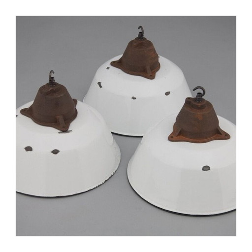 Lampe suspendue vintage en acier, Hongrie