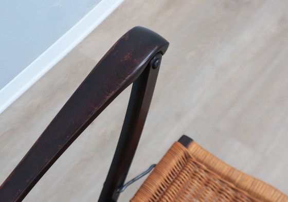 Image 1 of Chaises à bascule pliantes Mid Century F.lli Reguitti 1950s