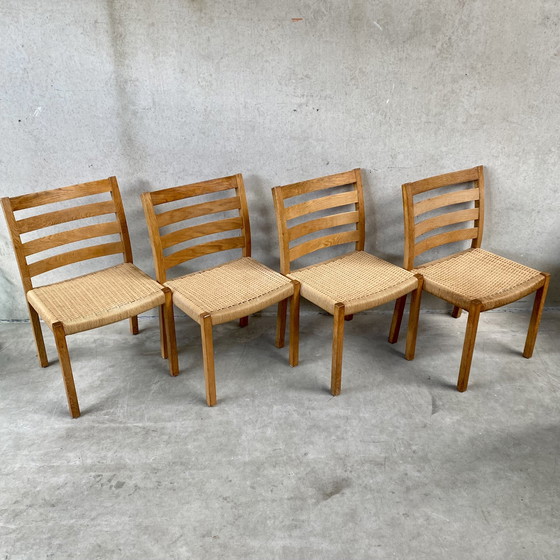 Image 1 of 4X chaises de salle à manger J.L Møller