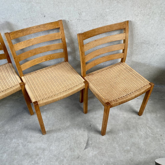 Image 1 of 4X chaises de salle à manger J.L Møller