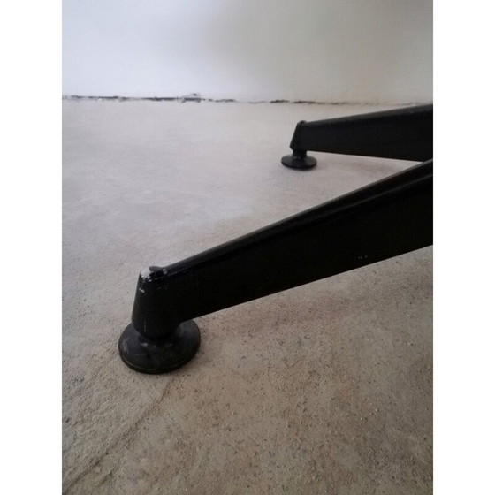 Image 1 of Fauteuil en cuir vintage par Ico Parisi pour Mim